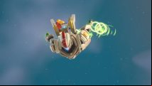 Fortnite Fortbyte 4: Loot Lake rings with Plasma Trail Contrails