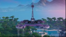 Fortnite Fortbyte 38: northernmost sky platform with Vendetta outfit