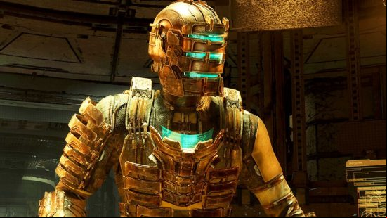 af-dead-space-remake-2024-ea-motive-horror-game-isaac-clarke April Fools 2023 - Isaac Clarke in his engineer suit in the Dead Space Remake
