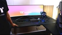 Thermaltake's new gaming desk takes 'giant mousepad' to the extreme