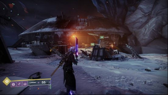 Destiny 2 Beyond Light raid: a futuristic soldier wields a huge sword.