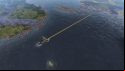 A viking longship on the CK3 campaign map