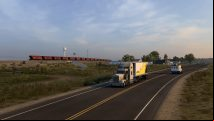 Here's 25 minutes of someone driving around Wyoming in American Truck Simulator
