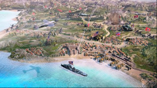 Games like Total War: A stylised shot of the new campaign map in Company of Heroes 3.