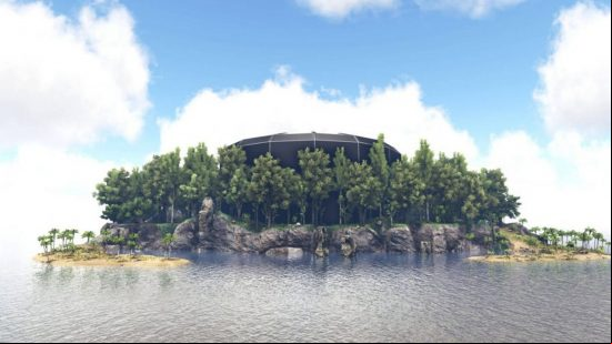 Best Ark Survival mods: A landscape of the Dome of Death map in Ark Survival Evolved.