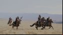 Mongol horse archers ride across the steppe in a video found in Age of Empires 4.