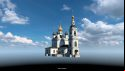 The Church of Ascension in Rybinsk, as depicted in Euro Truck Simulator 2