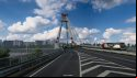 Crossing a Russian bridge in Euro Truck Simulator 2