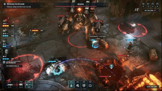 Best turn-based strategy games - humans are desperately trying to fend off against monsters from under the earth and their mechs in Gears Tactics. 