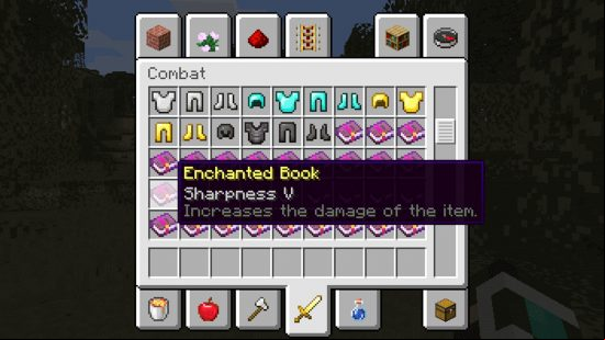 Best Minecraft mods - Enchantment Descriptions UI describes Sharpness V enchantment in great detail.
