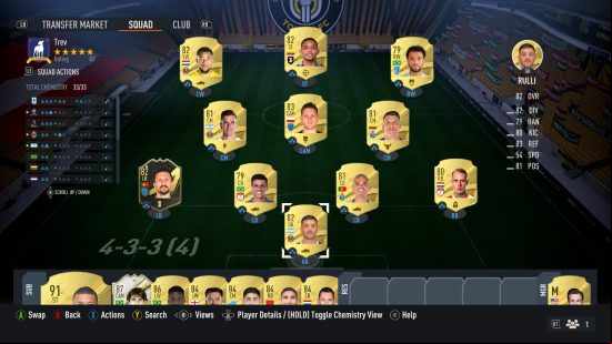 FIFA 23 review: A full gold hybrid team with maximum chemistry