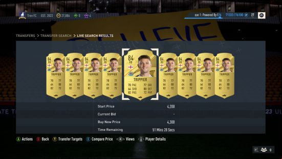 FIFA 23 trading methods: Kieran Trippier on the transfer market