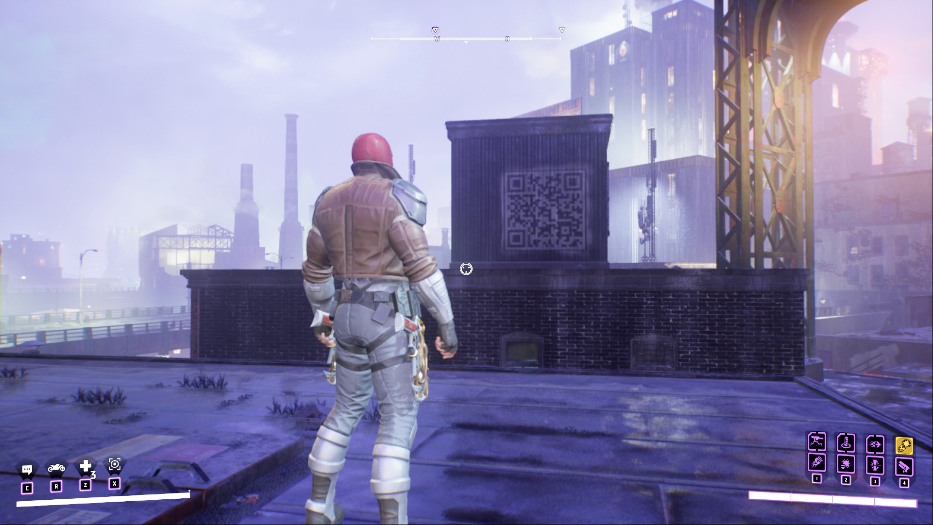 Gotham Knights mystery QR codes might let you win an Alienware laptop: Red Hood in Batman sandbox game Gotham Knights 