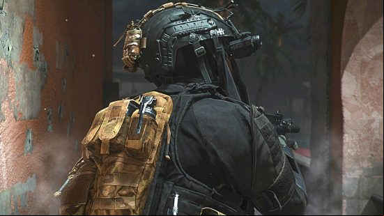 Modern Warfare 2 Spec Ops kits: an operator wearing a backpack and night vision goggles.
