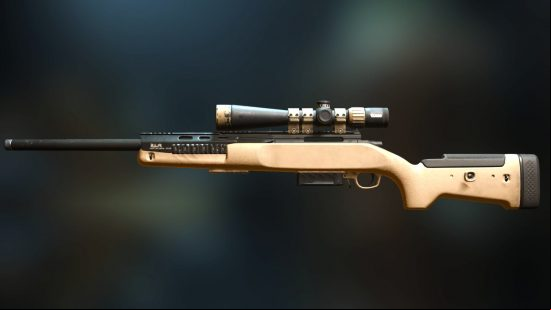 Best Warzone 2 sniper: stock LA-B 330 viewed from the side
