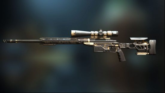 Best Warzone 2 sniper: stock SP-X 80 viewed from the side