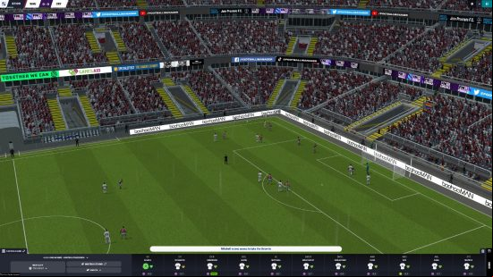 Football Manager 2023 review: Eze receiving a throw in