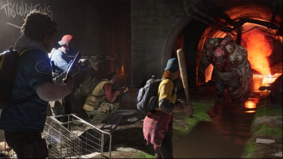 Games like Left 4 Dead and Payday 2: civilians with makeshift weapons fight off a horde of zombies
