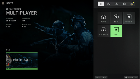 How to find your Modern Warfare 2 KD and player stats: the stats dashboard and menu in-game