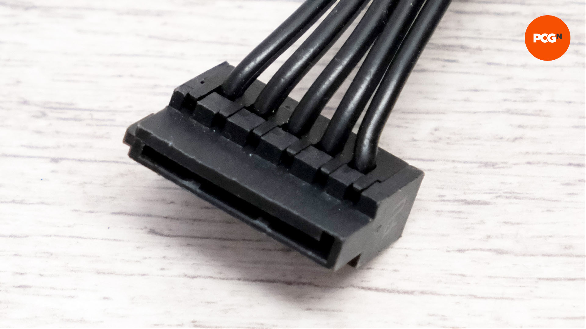 A sata power cable for building a gaming PC