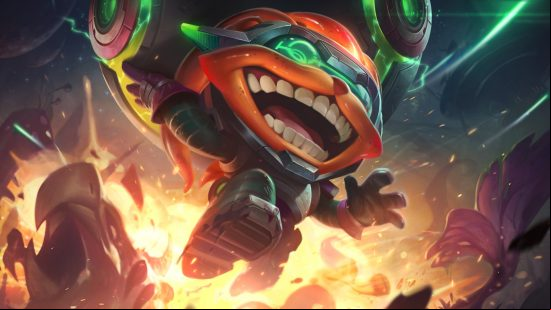 League of Legends and TFT hacked, Riot Games issued ransom. A character wearing green goggles and leaping away from a fire in Riot's MOBA game League of Legends