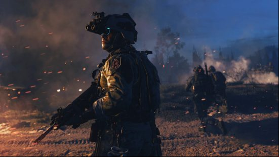 Sell Call of Duty for Activision Blizzard Microsoft deal says regulator: a soldier with night-vision goggles FPS game CoD Modern Warfare 2