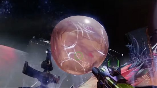 Destiny 2 Root of Nightmares guide: A Traveler orb.