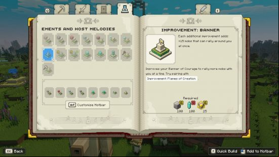 Minecraft Legends mob limit increases - the banner improvement.