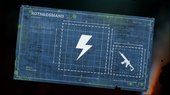 Dead Island 2 blueprints: An in-game image of the uncommon ranged electrocutor mod, featuring a picture of a lightning bolt.