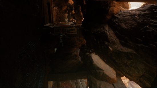 A small ledge shows the location of new Star Wars Jedi Survivor Cal Kestis cosmetics and outfits