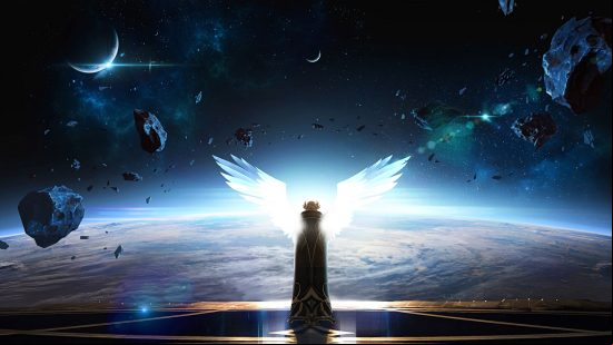 Lost Ark year two plans - Beatrice looks out across a planet from a platform in outer space