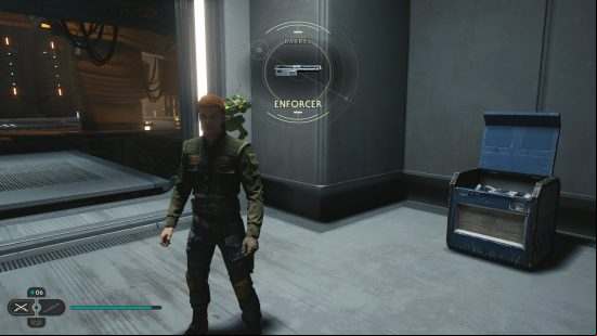 A chest shows the location of new Star Wars Jedi Survivor Blaster cosmetics