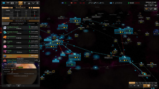 Best 4X games: Nav UI in Distant Worlds 2