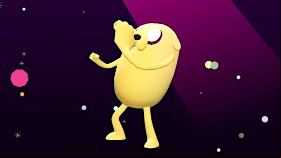 Multiversus tier list: Jake the Dog is playing an air trumpet.