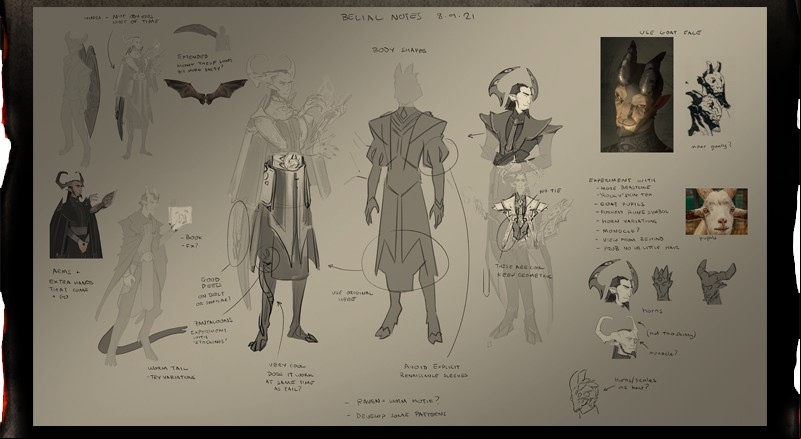 Solium Infernum, the hellish strategy game, gets its own Littlefinger: Design concept drawings for a villain from strategy game Solium Infernum