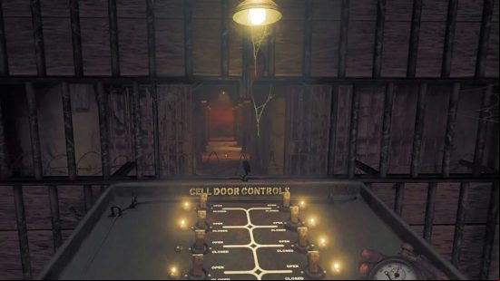 The electronic cell door controls located in the Warden's Office located in the prison, and the main crux of how to save the prisoner in Amnesia The Bunker.