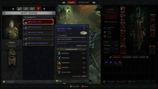  You'll need a lot of Fiend Rose if you want to obtain Potion upgrades or Incense.