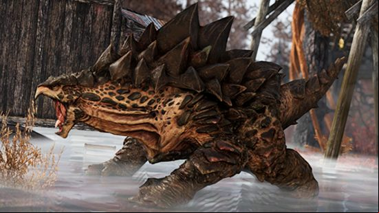 Fallout 76 Once in a Blue Moon - the Ogua, a giant, turtle-like cryptid