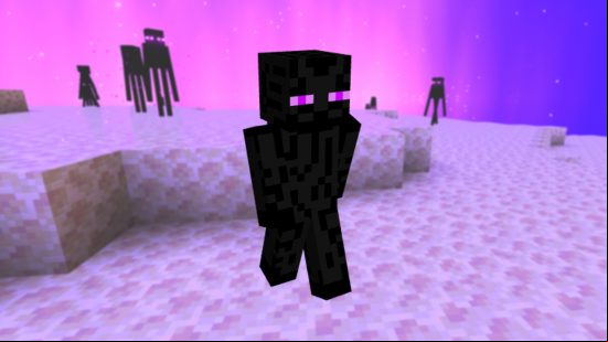 Best Minecraft sins: A Minecraft enderman skin, which is faithful to the in-game enderman model, aside from the fact that it fits the shape of a player avatar, instead of the tall, slender enderman shape.