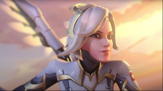 Lucie Pohl interview: Overwatch's Mercy on why representation matters: An up-close view of Mercy's face.