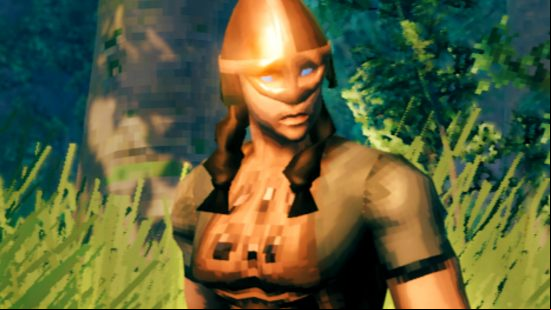 Valheim Hildir's Quest - visible hair with helmets