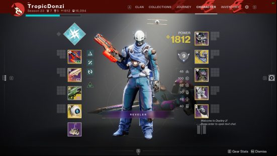Best Destiny 2 Hunter arc build character creation screen