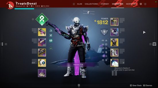 Best Destiny 2 Hunter strand build character creation screen