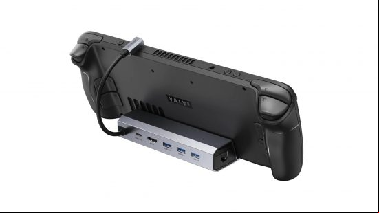 Best Asus ROG Ally accessories: the JSAUX 6-in-1 dock on a white background