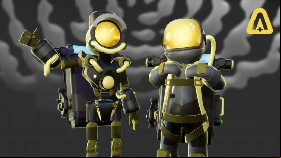 Astroneer Custom Games update - the 'Old Gold' cosmetic, unlocked by beating the game with no respawns and oxygen limits enabled.