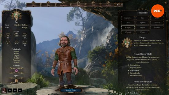 Baldurs Gate 3 halfling character creation screen
