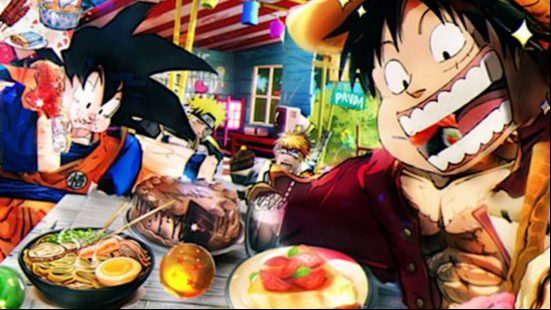 Best Roblox games: Two anime characters eat lunch 
