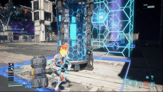 To access the Exoprimal final boss fight you'll need to find the arena