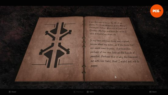 The book that contains one of the major clues in the Remnant 2 plinth puzzle, depicting the symbol on the corresponding burial blankets.