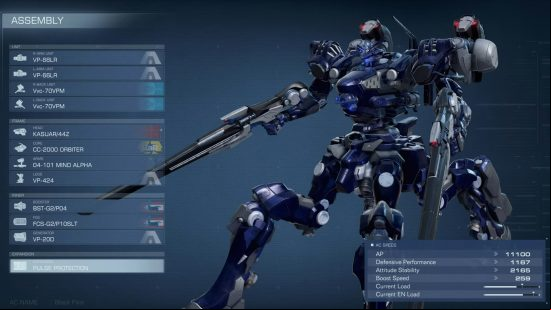 Armored Core 6 legs: a quad mech